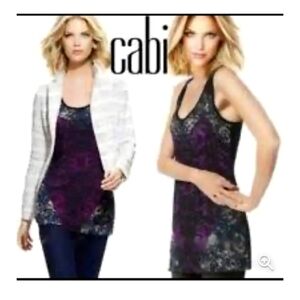 Cbi Heart of Love Racerback Tank purple & gray size Small